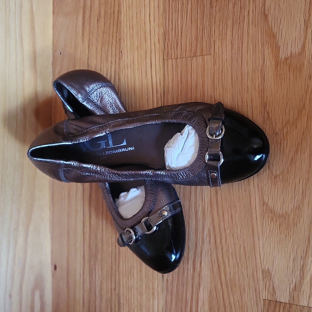 Attilio Giusti Leombruni Size 36 Cooper + Black Ballet Flats